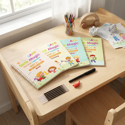 Magic Practice Copybook (4 Book + 10 Refill)
