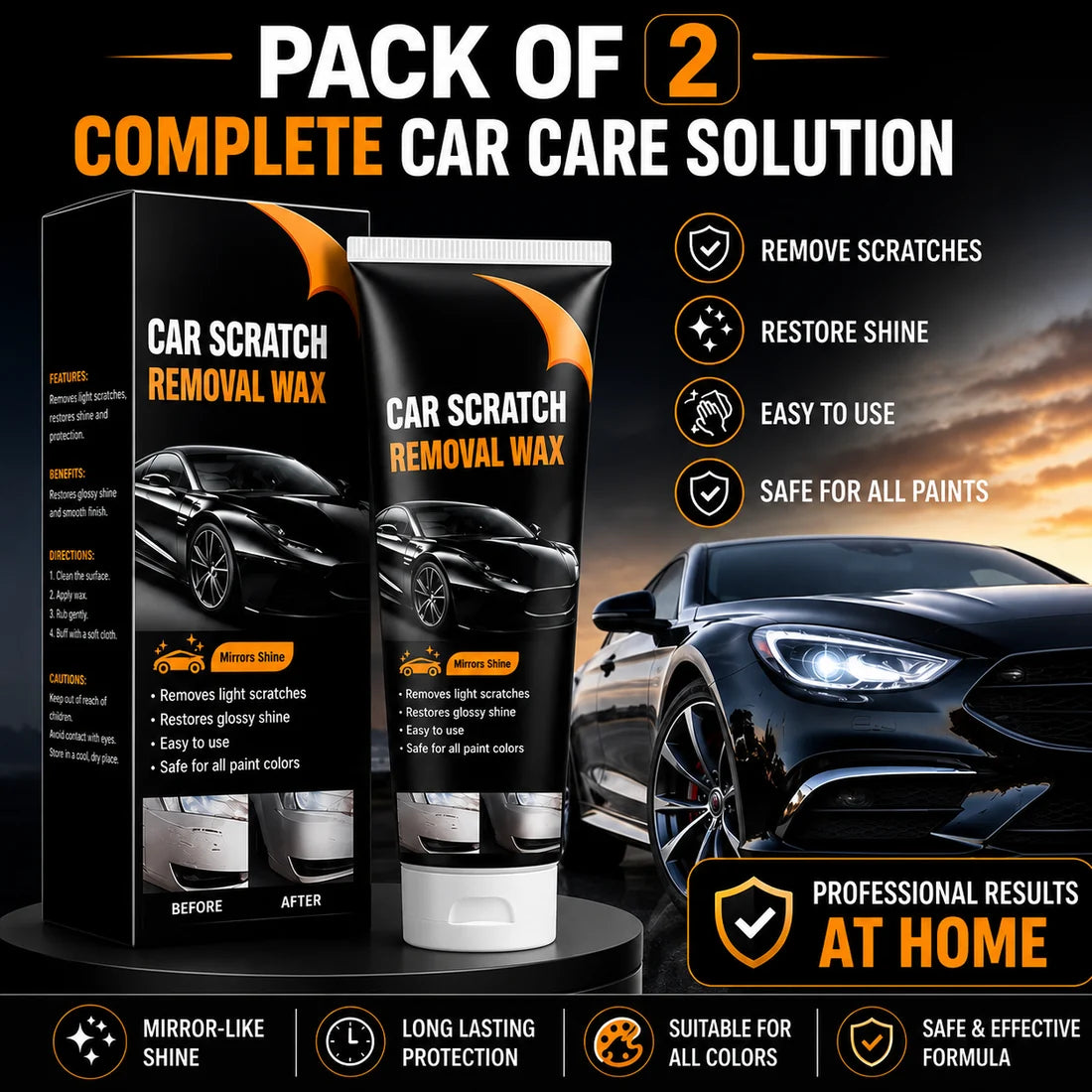 Car Scratch Repair Paste ( PACK OF 2 )