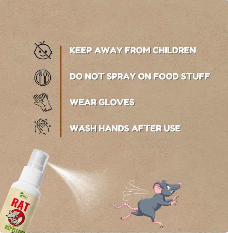 Fast Acting Rat Repellent Spray | PACK OF 3 😍